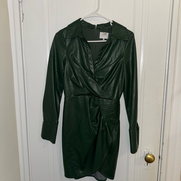 NWT - One33 Social Faux-Leather Mini Dress - Picture 4 of 8